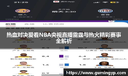 热血对决爱看NBA央视直播雷霆与热火精彩赛事全解析